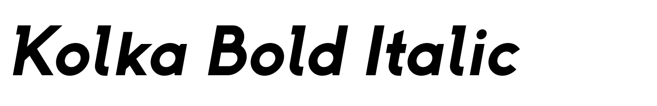 Kolka Bold Italic